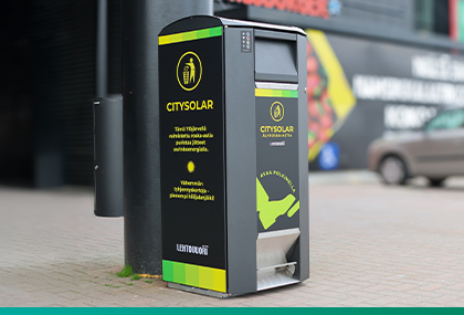 *NEW PRODUCT* CITYSOLAR SMART BIN