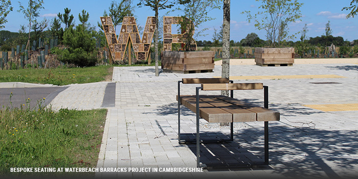 bespoke seating at waterbeach barracks in cambridgeshire