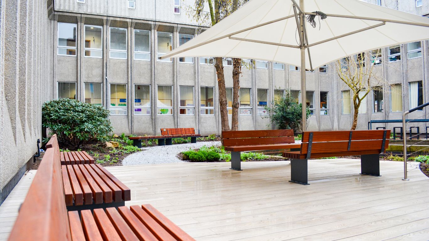 Humanities Building Courtyard, University of Manchester