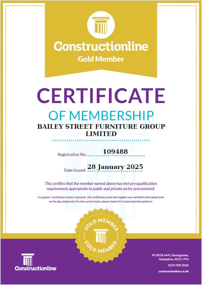 Constructionline Gold Certificate