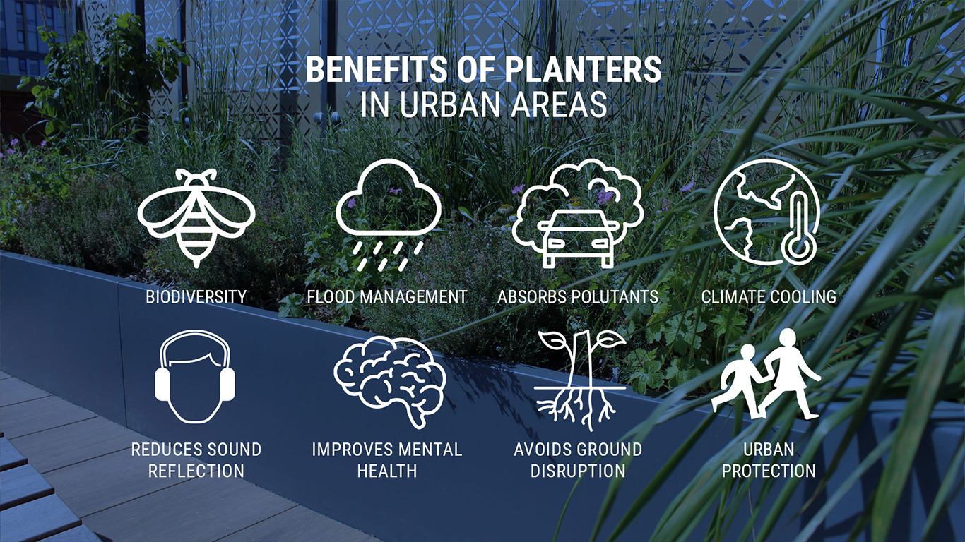 The benefits of urban planters